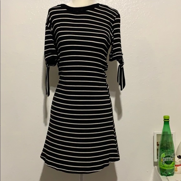 black and white striped dress - Picture 1 of 2